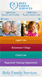 Mobile Screenshot of holyfamilyservices.com.au